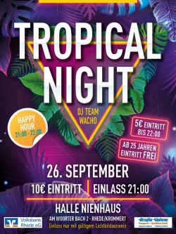zur Tropical Night bei Instagramm